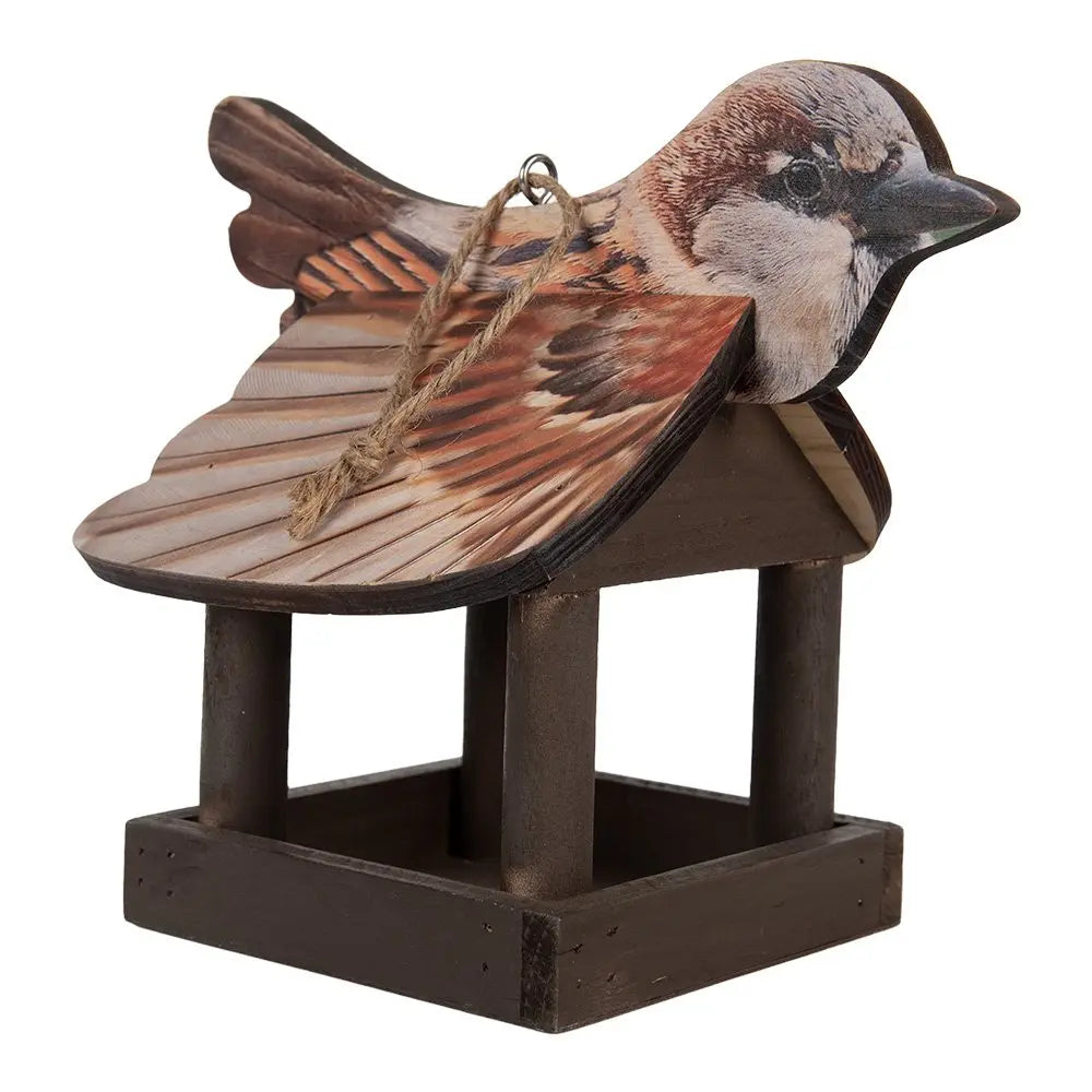 Vogelhaus 17x25x21 cm braunes Holz Clayre & Eef.