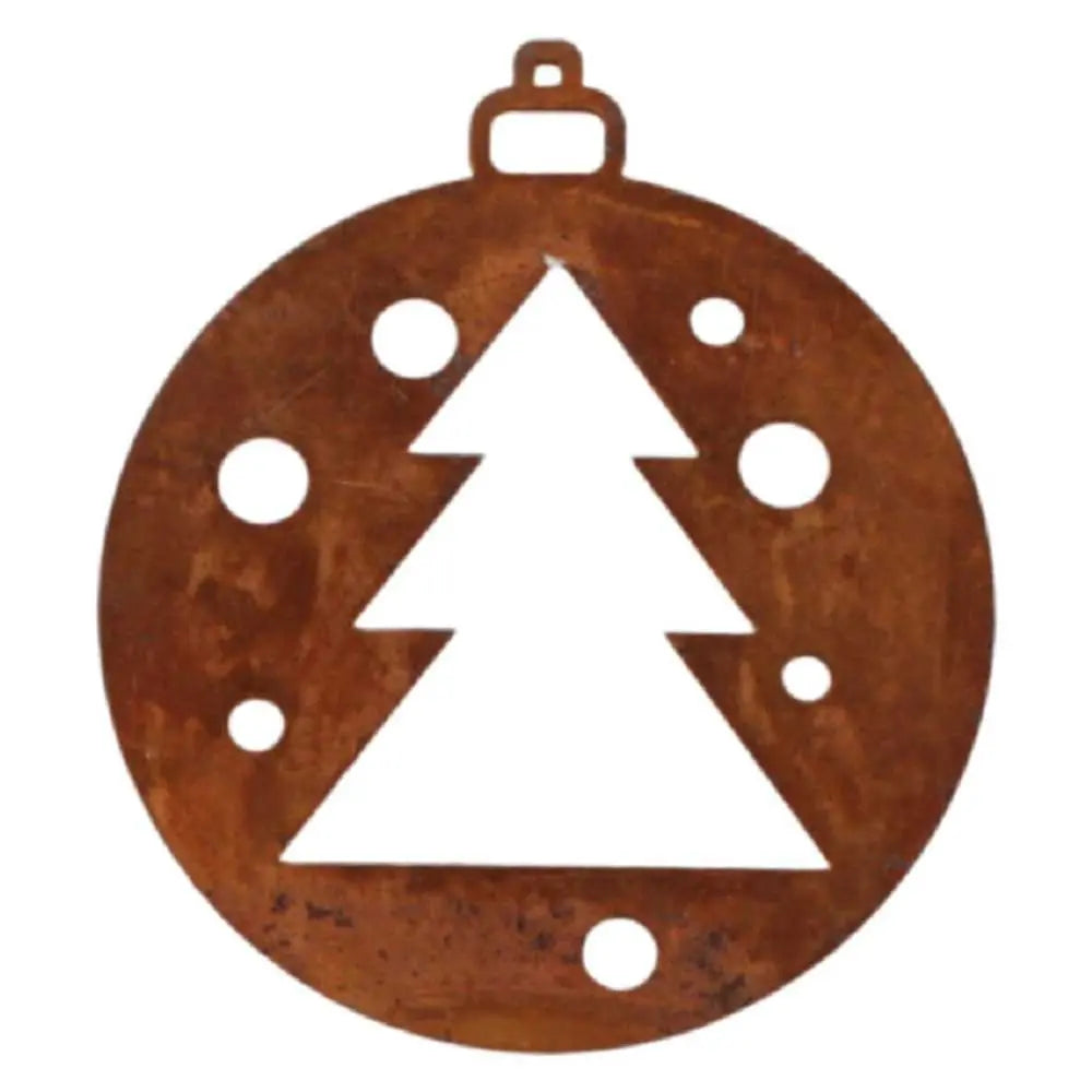 9 x Edelrost Weihnachtsanhänger 7 cm – versch. Motive | Christbaumschmuck - Pille Gartenwelt