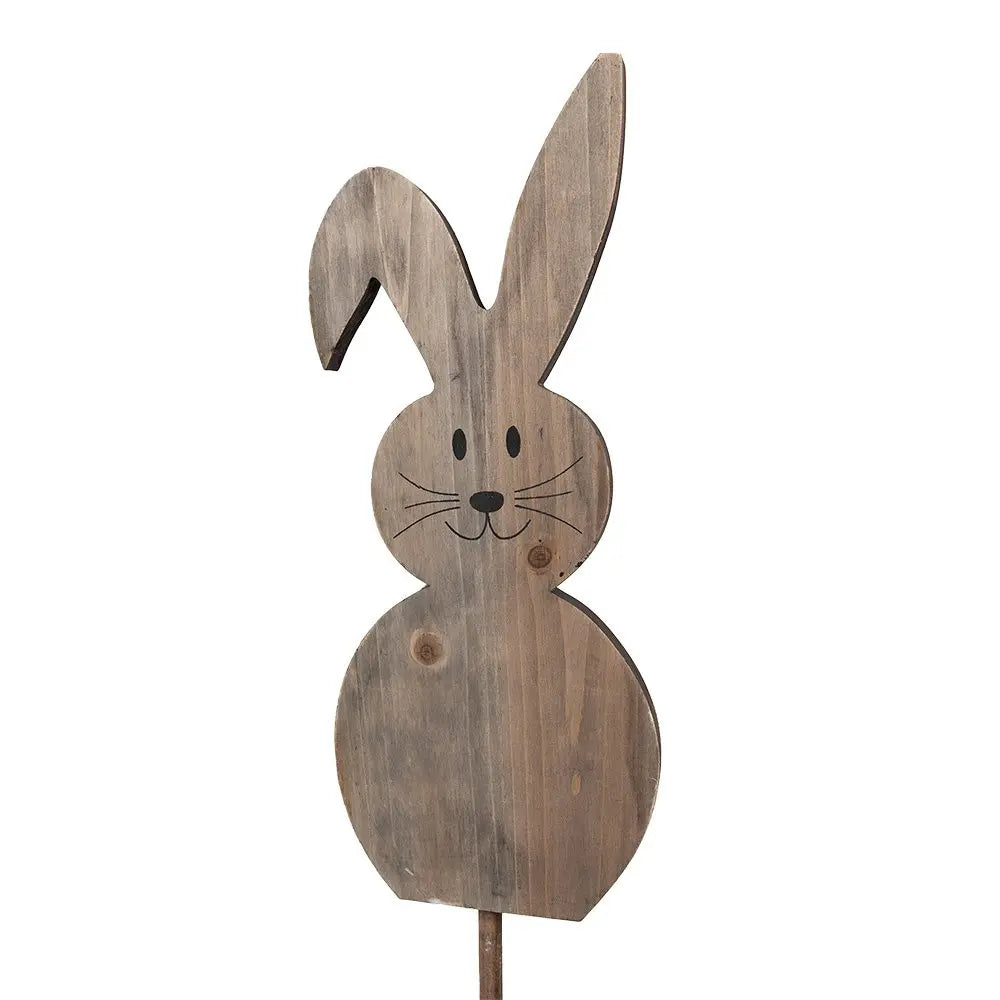 Pflanzenstecker Hase 15x1x100 cm Clayre & Eef.