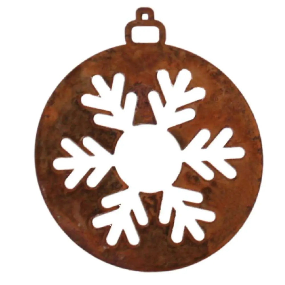 9 x Edelrost Weihnachtsanhänger 7 cm – versch. Motive | Christbaumschmuck - Pille Gartenwelt