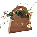 Edelrost Deko Tasche zum Bepflanzen – Metall Pflanzgefäß 3 Größen/Set - Pille Gartenwelt