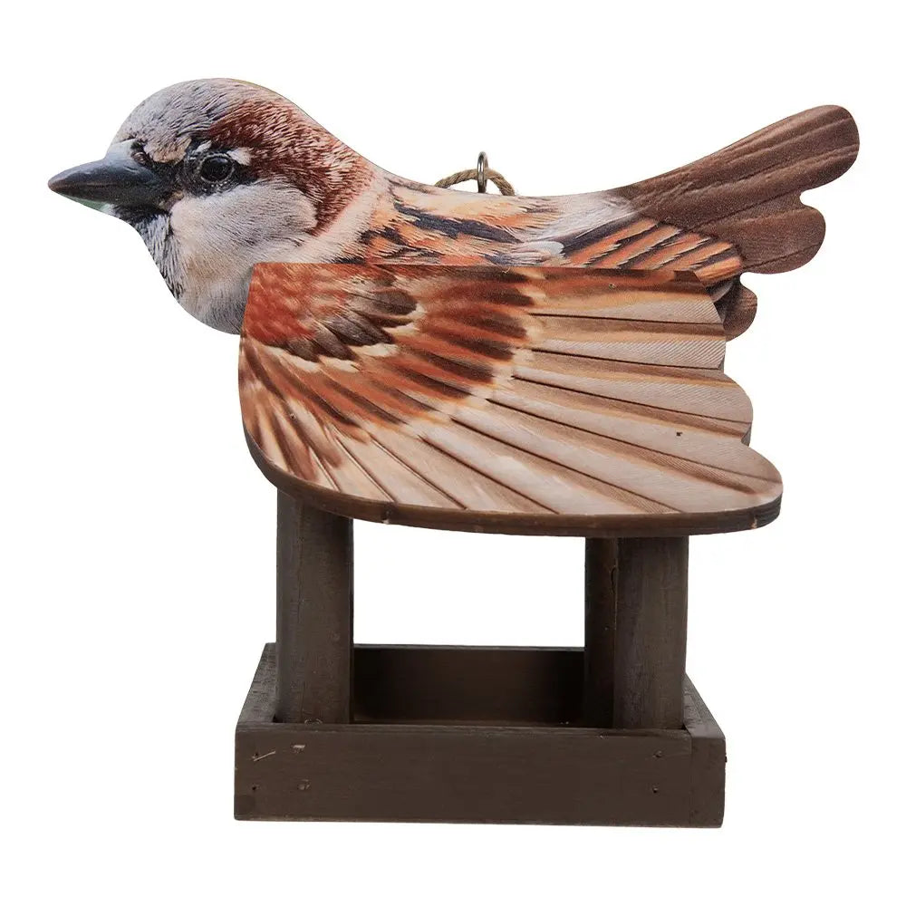 Vogelhaus 17x25x21 cm braunes Holz Clayre & Eef.
