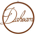 Edelrost Hoop Türkranz „Dahoam“ – 20–38 cm  Deko-Schild - Pille Gartenwelt