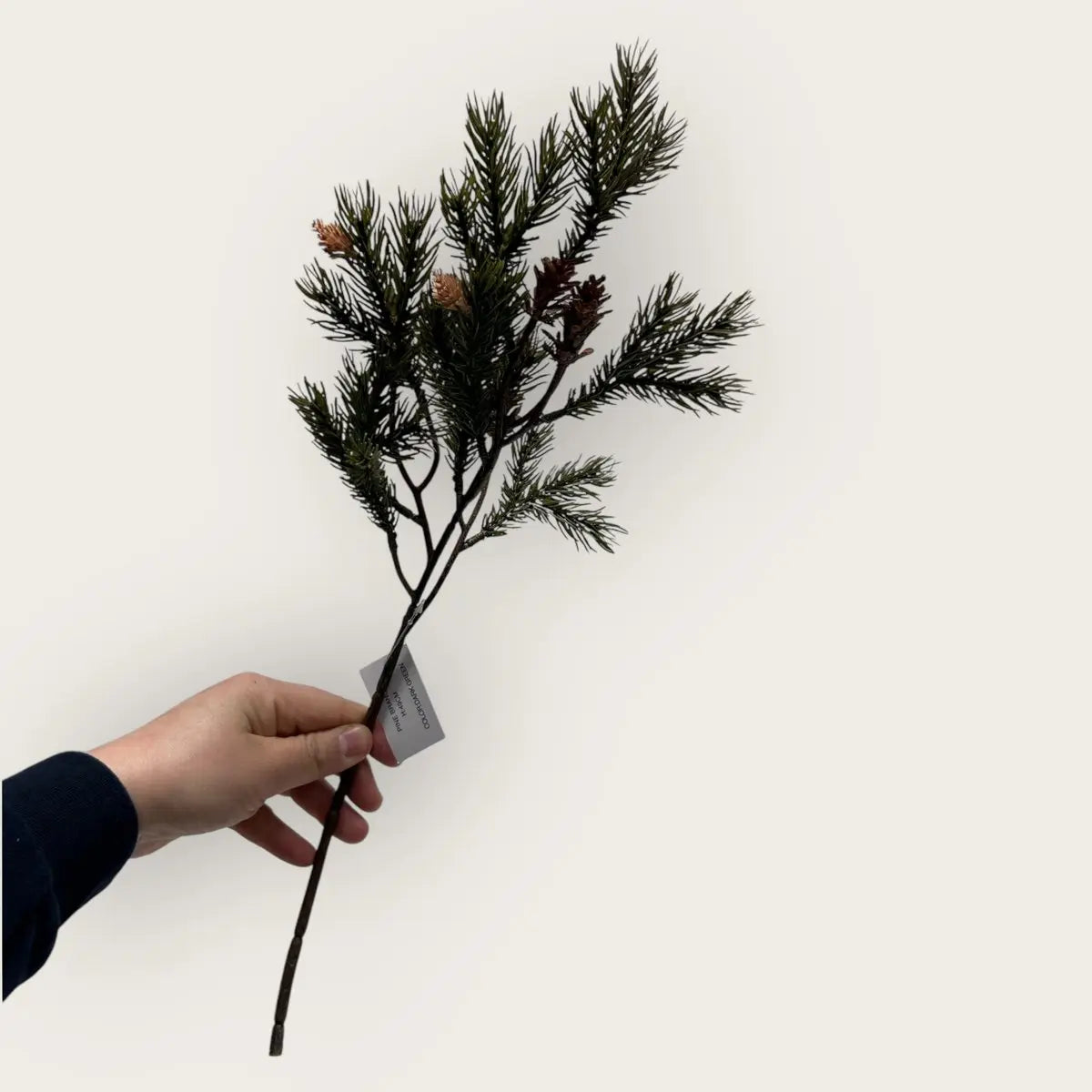 Kiefernzweig | Kunstblume aus Seide | Länge 49cm 1Stk QMF Trading