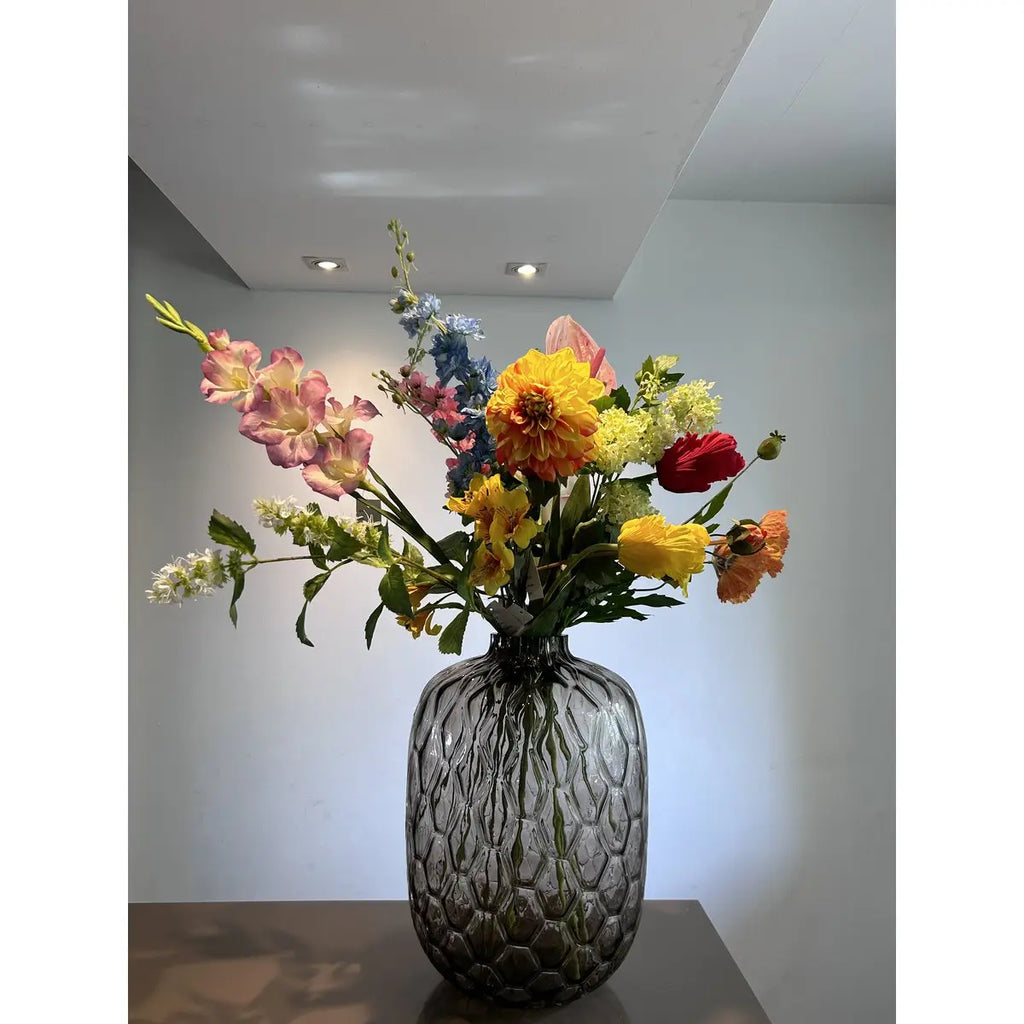 Seidenblumen mit Vase: YF-1844, Größe: 11 x 44 cm hoch QMF Trading