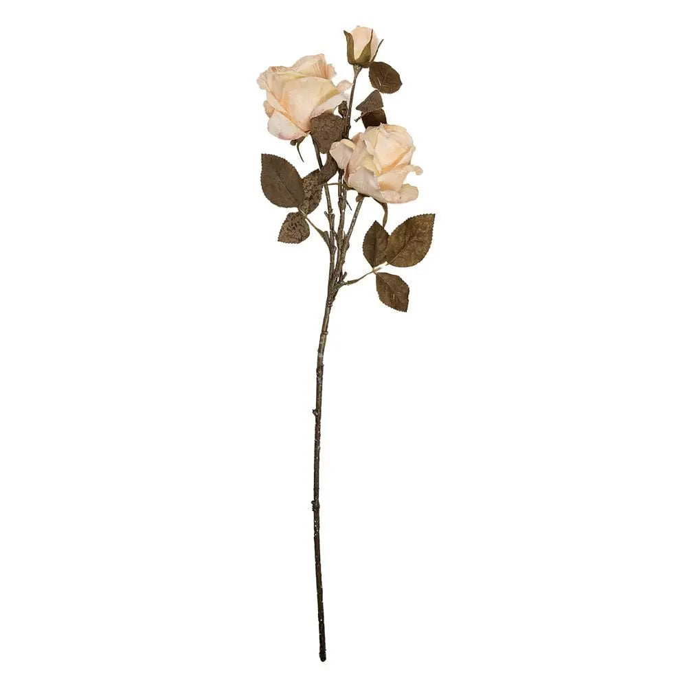 Künstliche Blume Rose 70 cm Weißer Kunststoff Clayre & Eef.