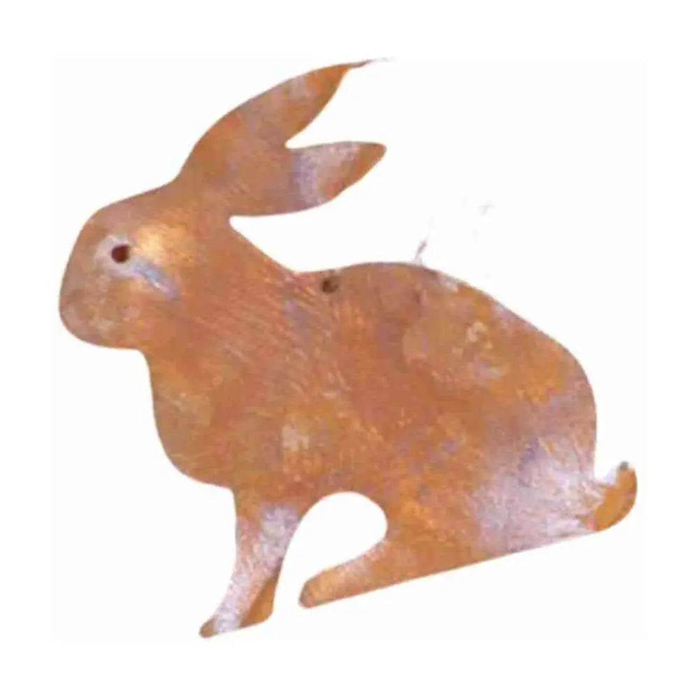 Edelrost Hängedeko Osterhase aus Metall 12 cm Fensterdeko Ostern - Pille Gartenwelt