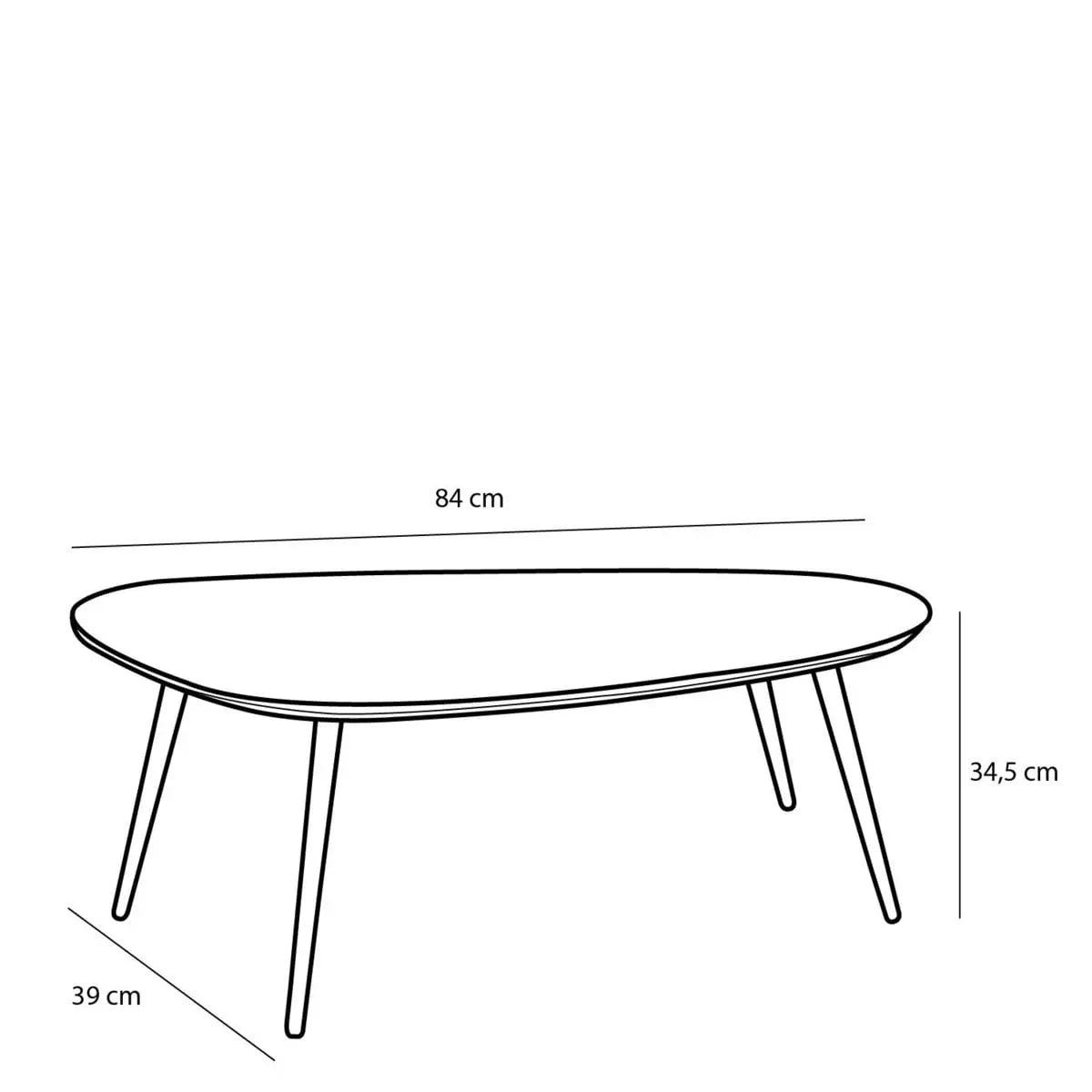 Mica Decorations Jailey Beistelltischset 2er Schwarz | recyceltes Teakholz - Pille Gartenwelt