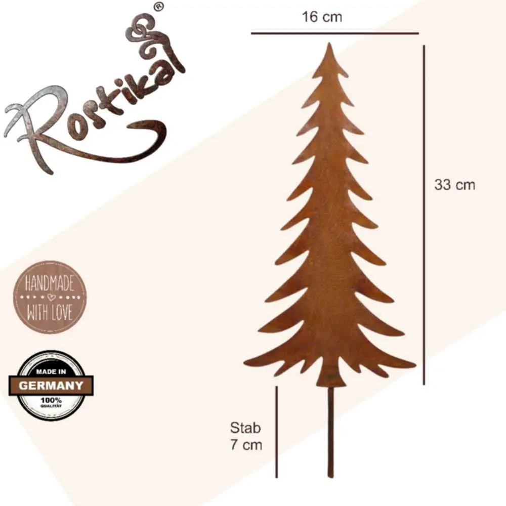 Christmas Edelrost Weihnachtsdeko Tannenbaum | zum Stecken Rostikal