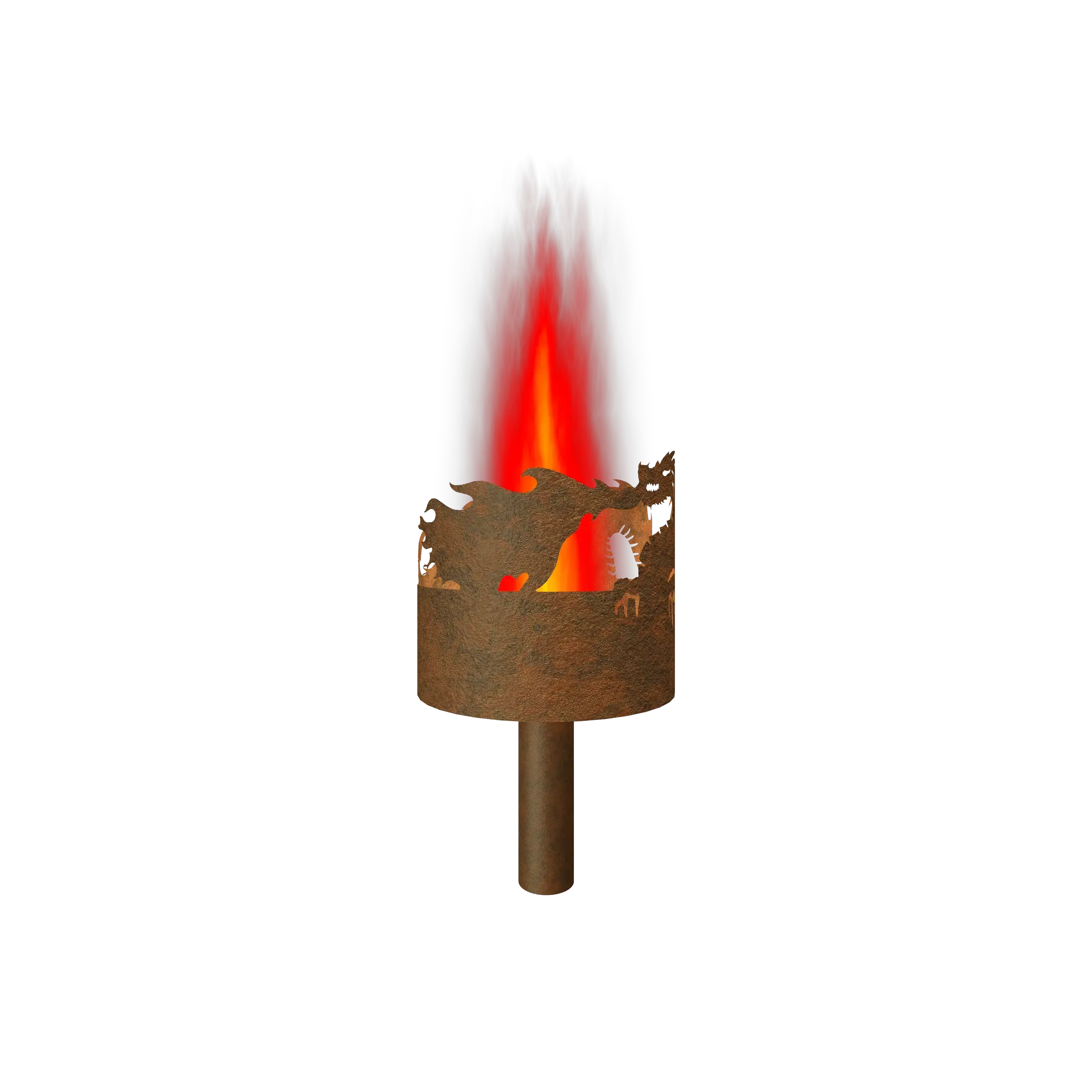 Gartenfackel Feuerdrache