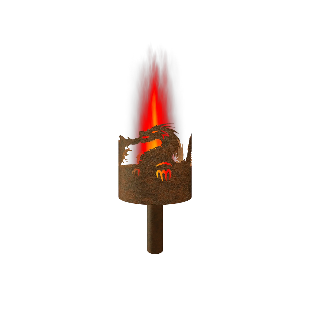 Gartenfackel Feuerdrache