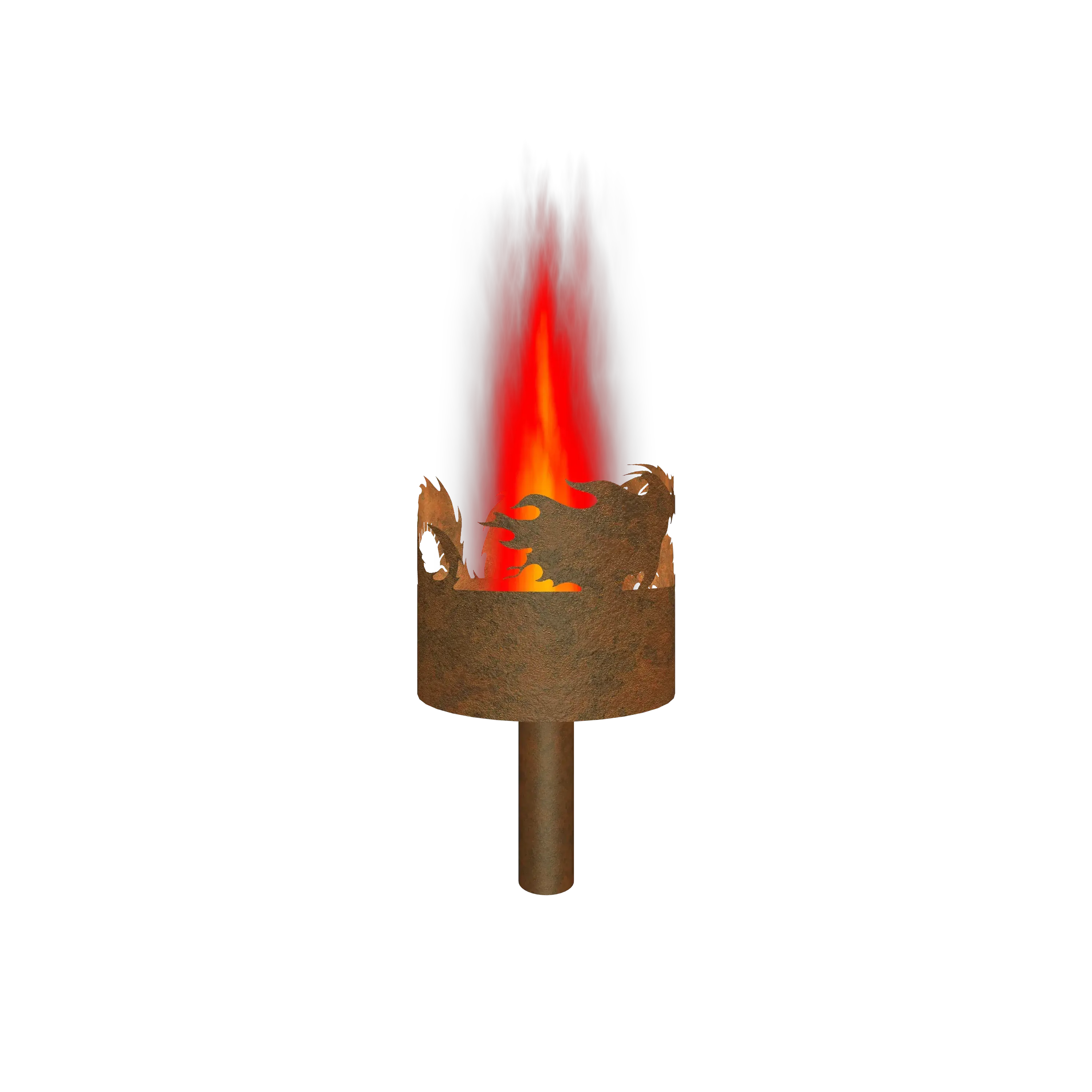 Gartenfackel Feuerdrache
