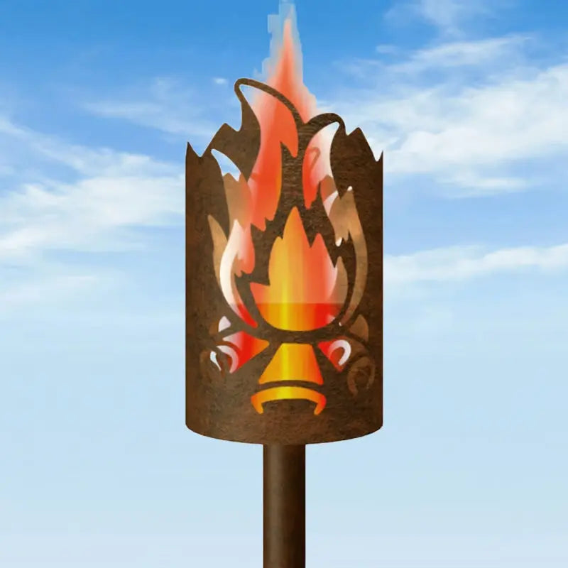 Gartenfackel Lagerfeuer beidseitig