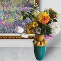 Vase aus Seidenblumen mit Zitronensaft, H: 37 cm QMF Trading