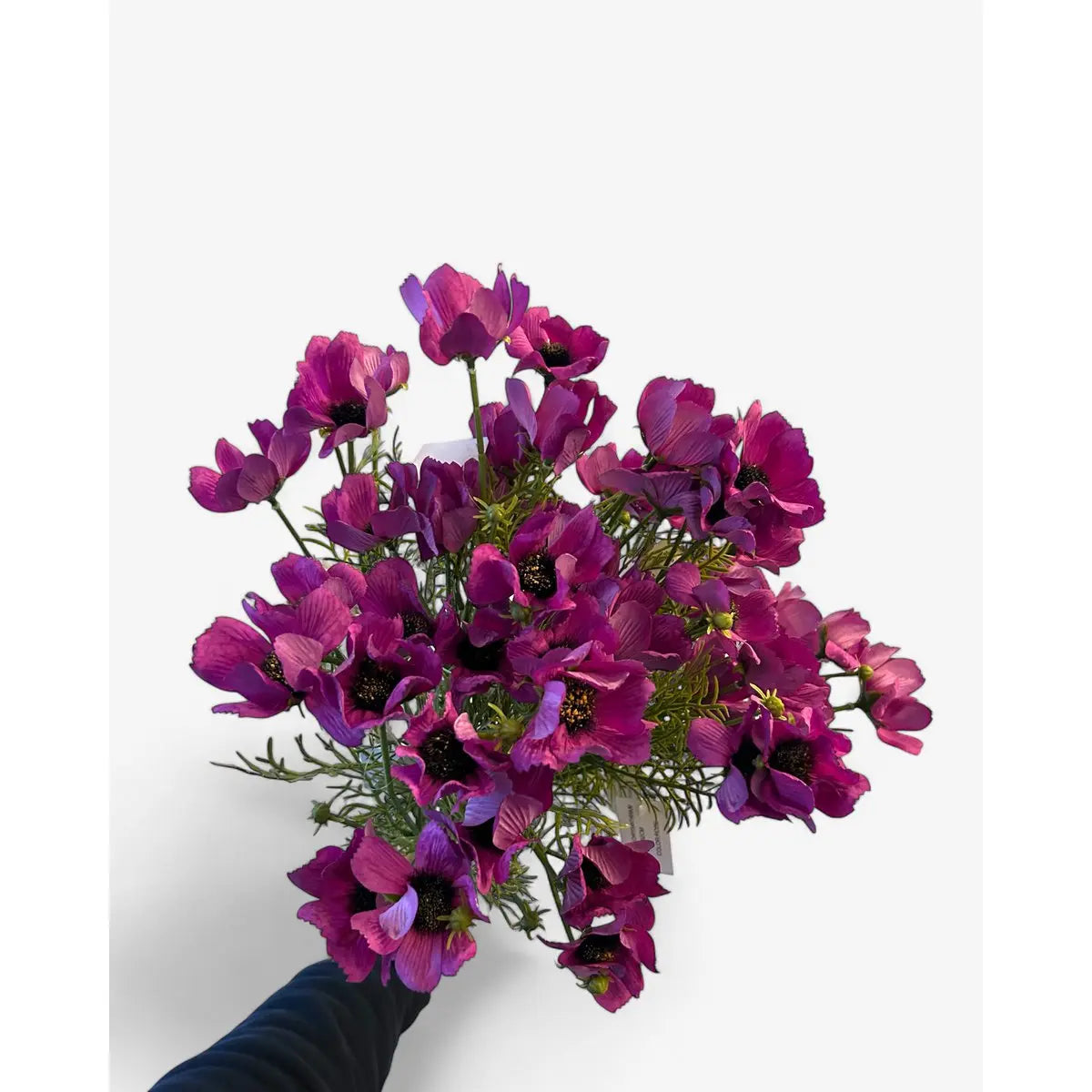 3D echte Chrysantheme lila | Kunstblume aus Seide | Länge 52cm QMF Trading