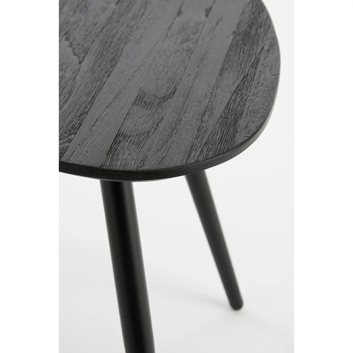 Mica Decorations Jailey Beistelltischset 2er Schwarz | recyceltes Teakholz - Pille Gartenwelt