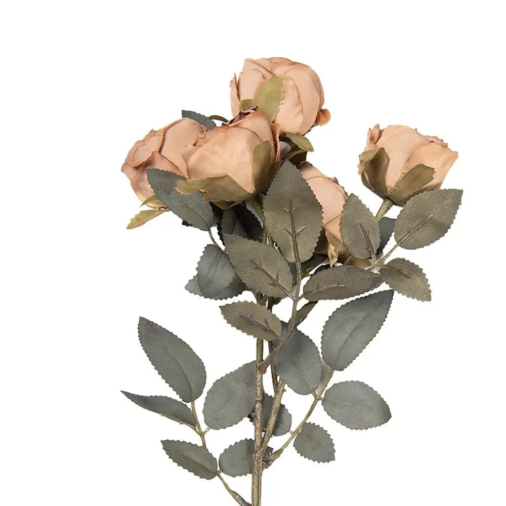 Künstliche Blume Rose 43 cm braun Kunststoff Clayre & Eef.