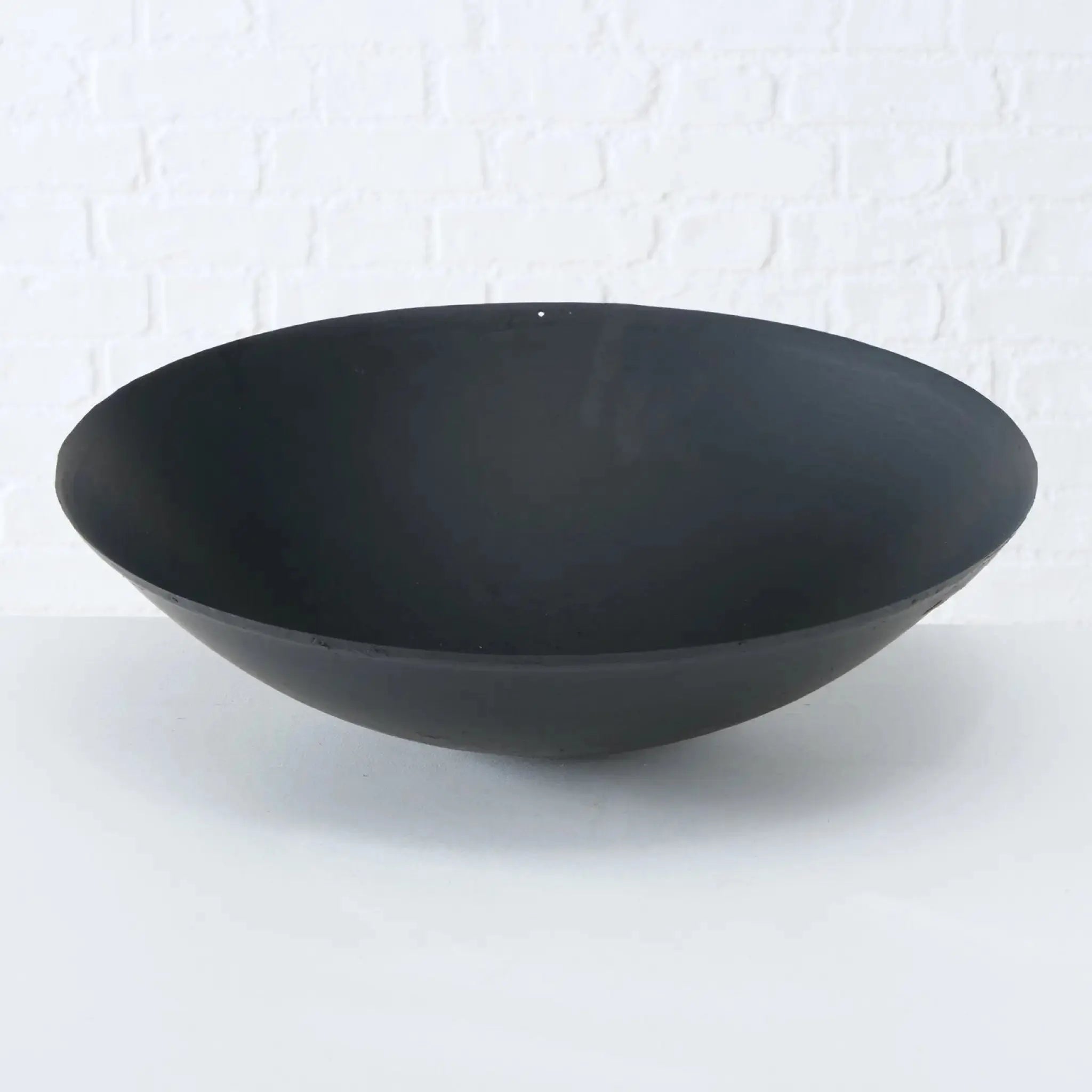 Feuerschale Ø 47 cm Feuerkorb Eisen Metall schwarz Schale Feuer Feuerstelle