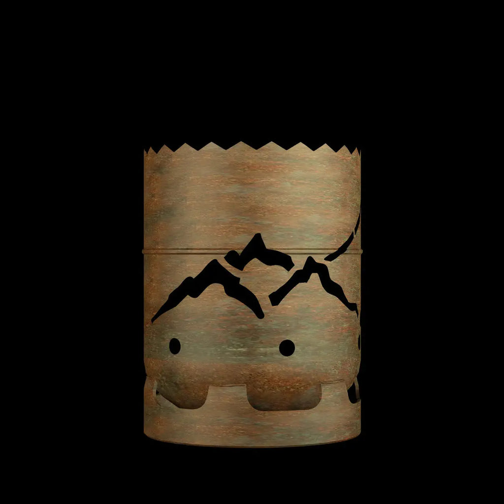 Feuertonne Berge