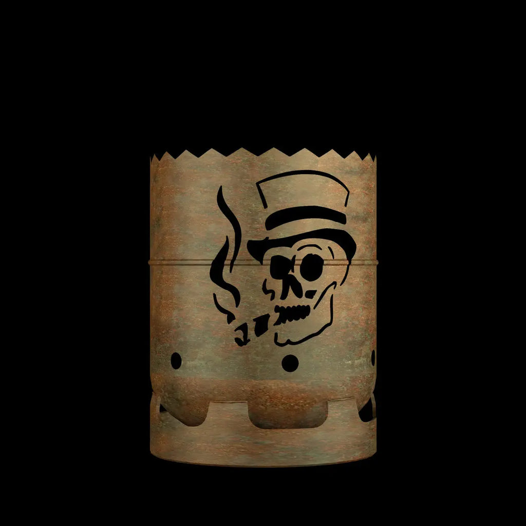 Feuertonne Gentleman Totenkopf