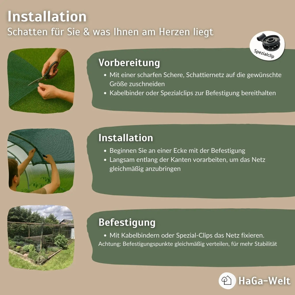 Schattiernetz – Sonnenschutz für Gewächshäuser und Pflanzen