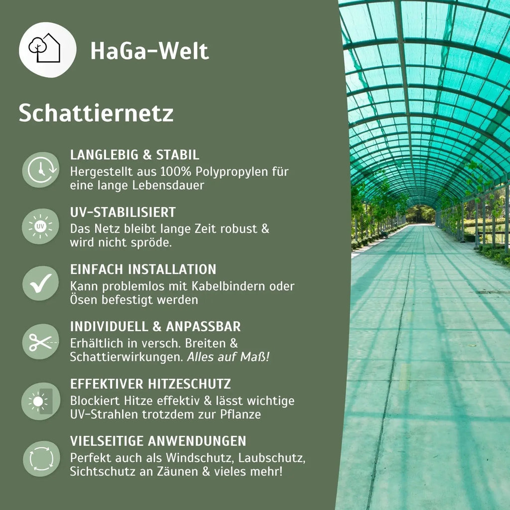 Schattiernetz – Sonnenschutz für Gewächshäuser und Pflanzen
