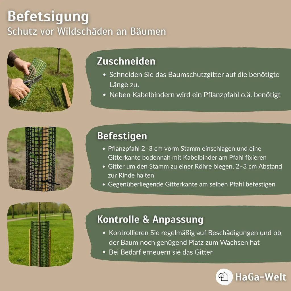 Baumschutzgitter – extra starker Verbissschutz zum Baumschutz