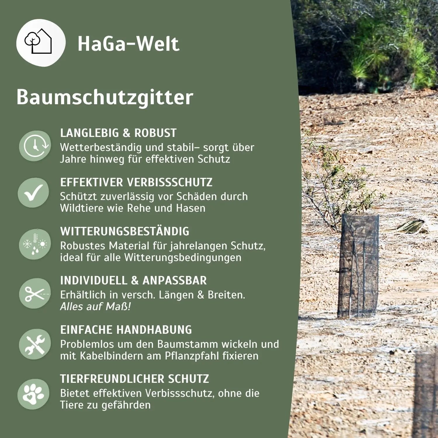 Baumschutzgitter – extra starker Verbissschutz zum Baumschutz
