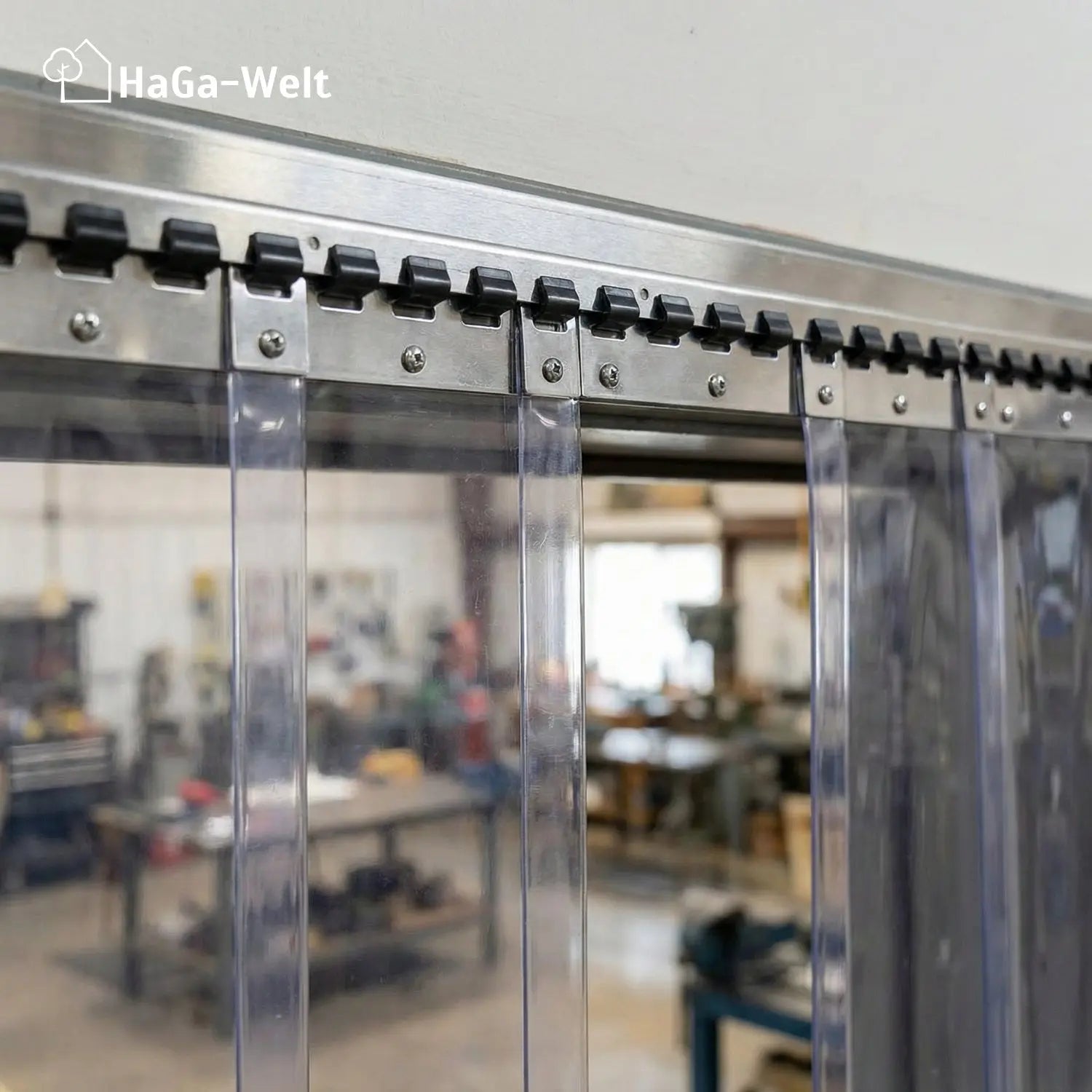 Befestigungsschiene versch. Länge für Lamellenvorhang PVC-Streifenvorhang
