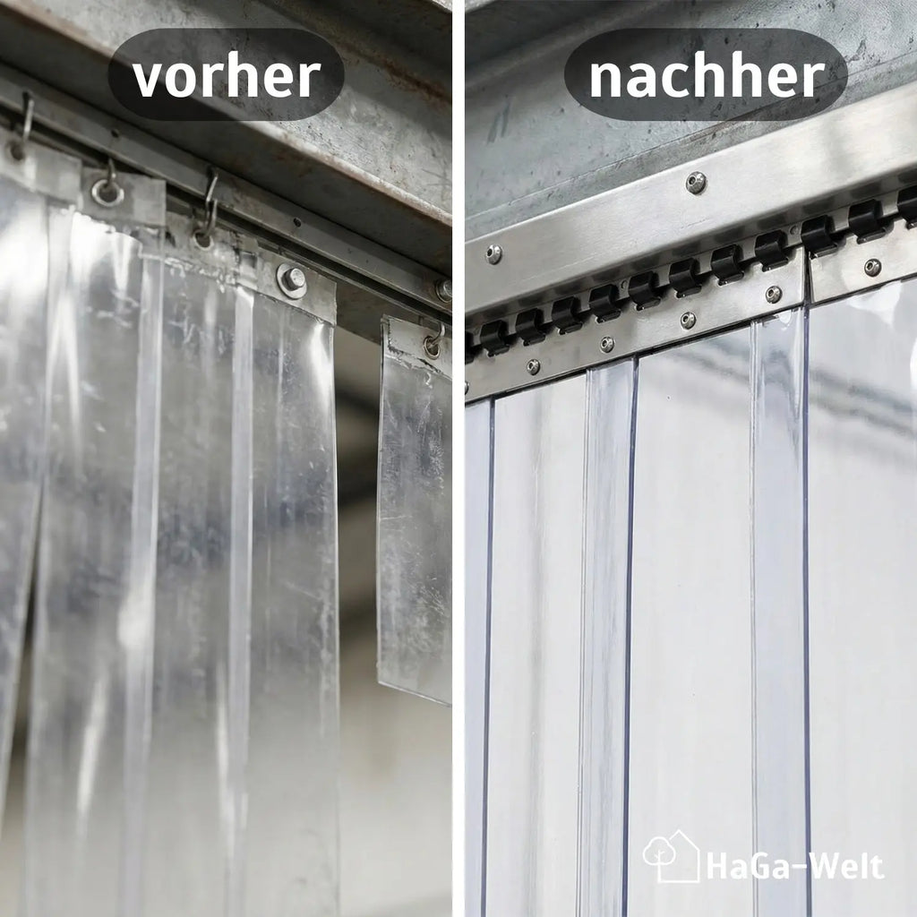 Befestigungsschiene versch. Länge für Lamellenvorhang PVC-Streifenvorhang