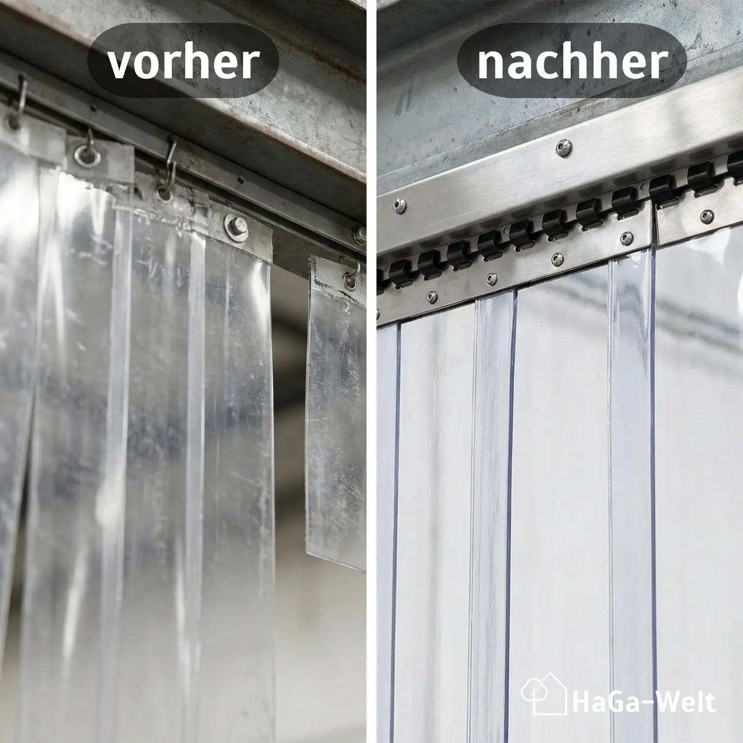 Befestigungsschiene versch. Länge für Lamellenvorhang PVC-Streifenvorhang