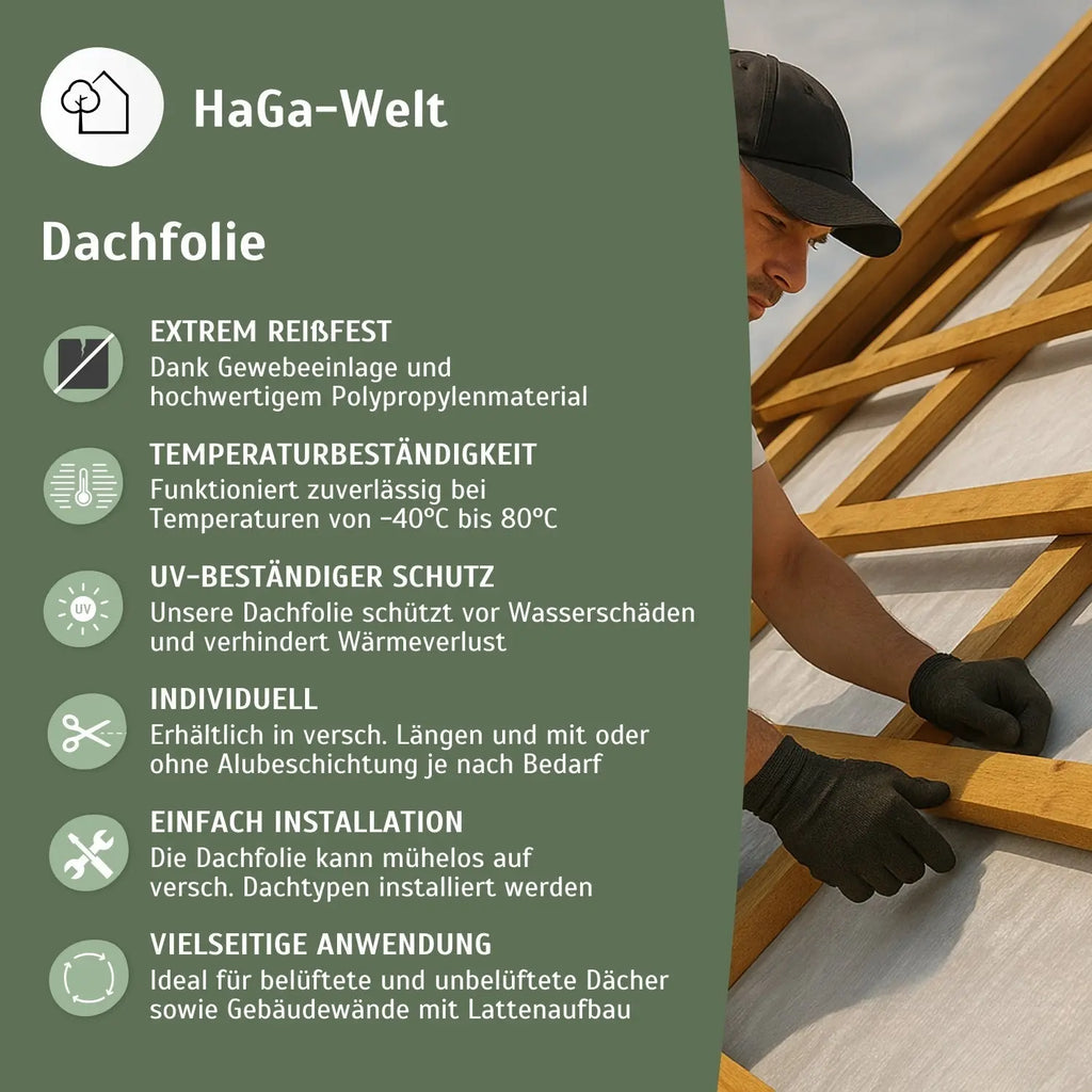 Dachfolie mit oder ohne Aluminium-Beschichtung