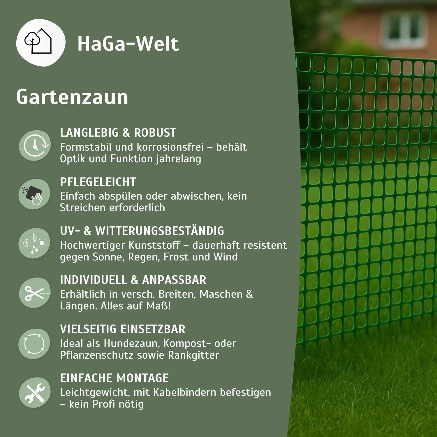 Gartenzaun – vielfältiger Kunststoffzaun für Ihren Garten