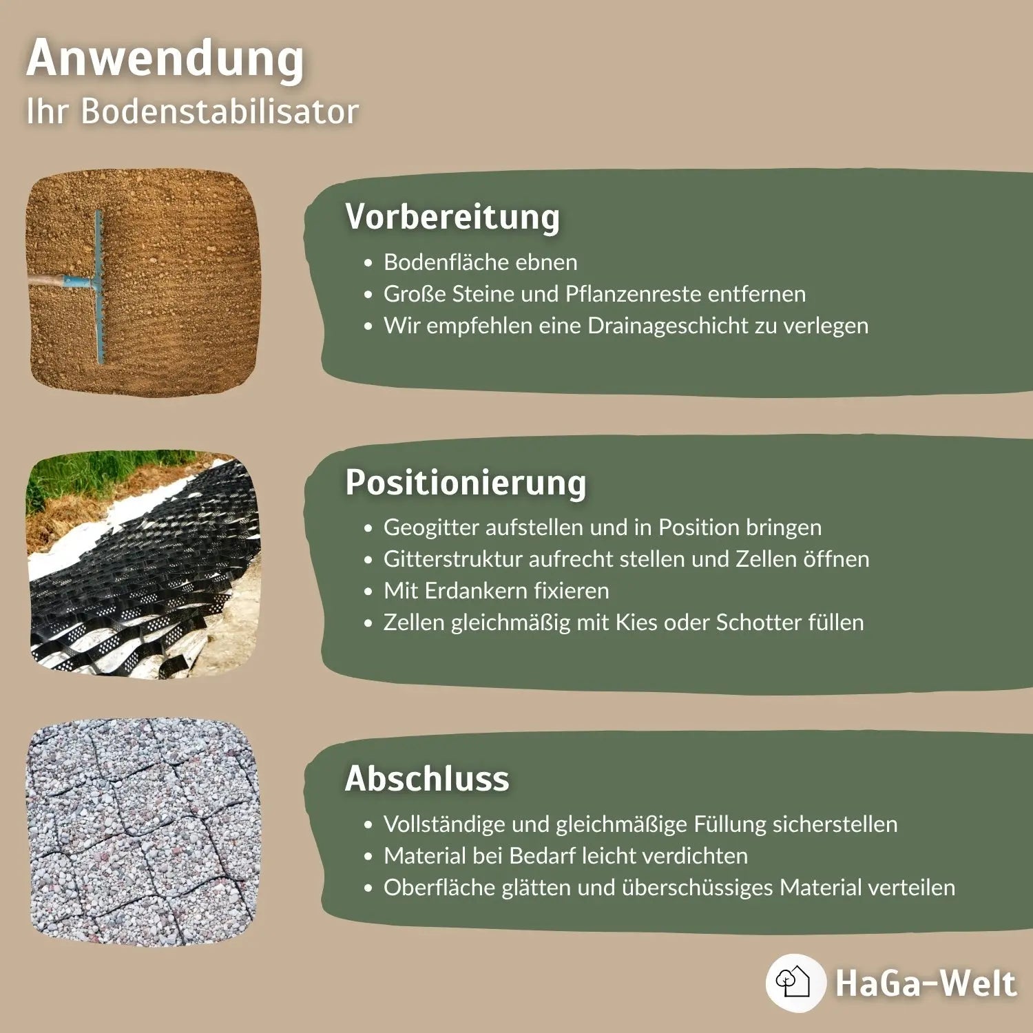 Geogitter – robustes und langlebiges Rasengitter für stabilen Boden