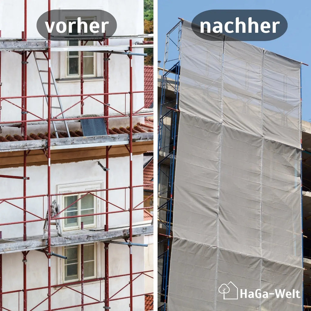 Grünes Gerüstnetz – ideales Schutznetz für Ihr Gerüst