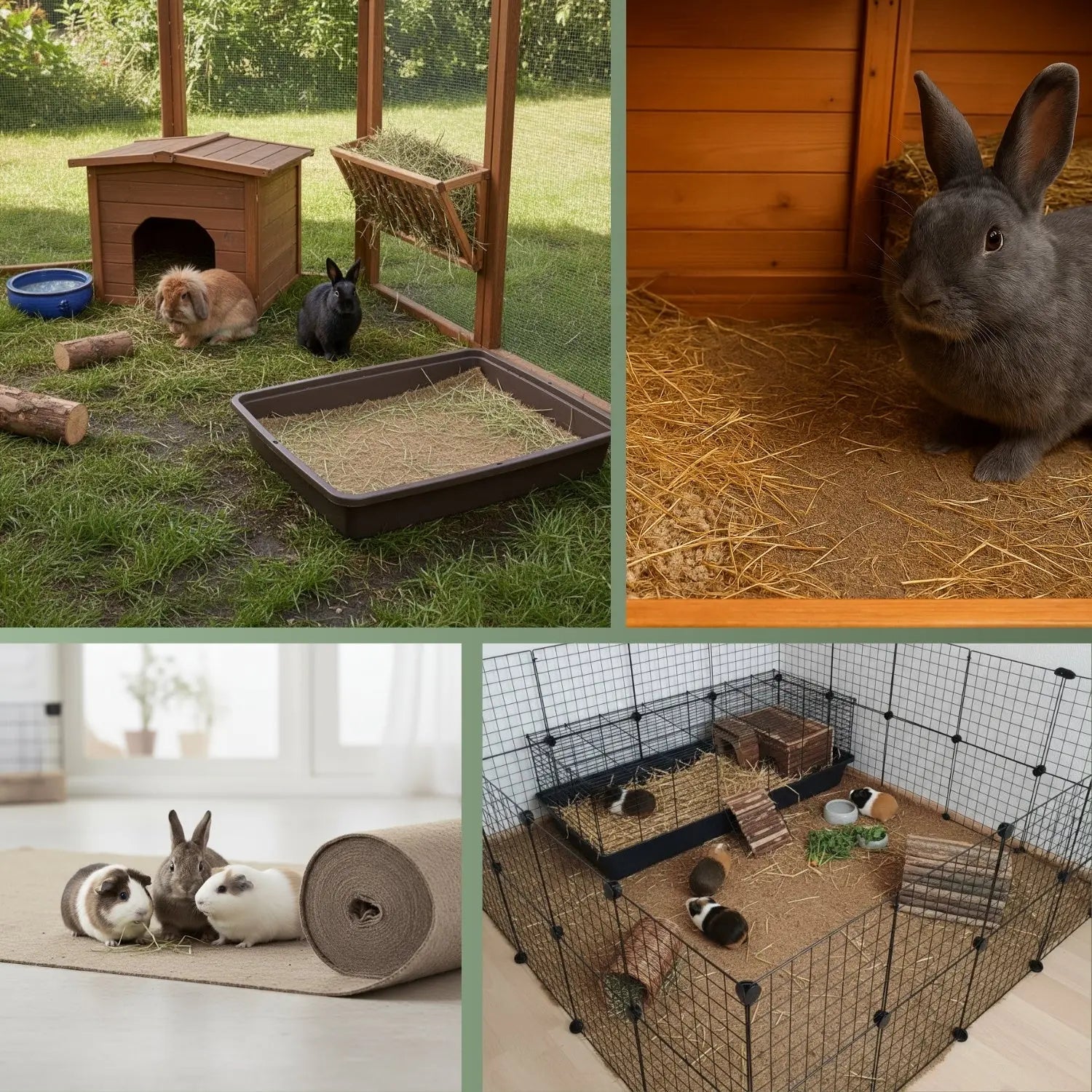 Hanfmatte 65 cm breit  - atmungsaktive Hanfmatte, perfekte Unterlage für Kleintierstreu
