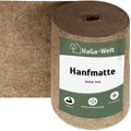 Hanfmatte 65 cm breit  - atmungsaktive Hanfmatte, perfekte Unterlage für Kleintierstreu