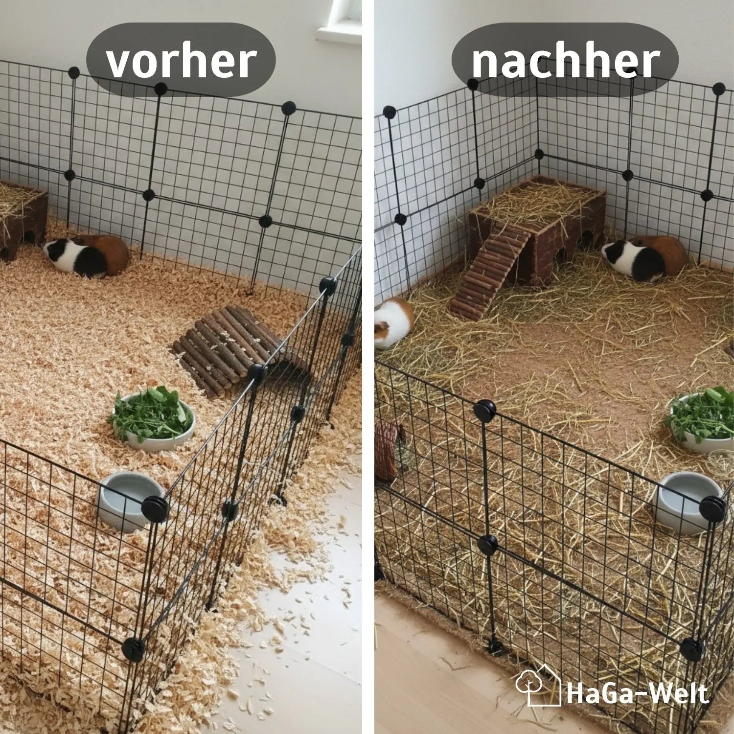 Hanfmatte 65 cm breit  - atmungsaktive Hanfmatte, perfekte Unterlage für Kleintierstreu