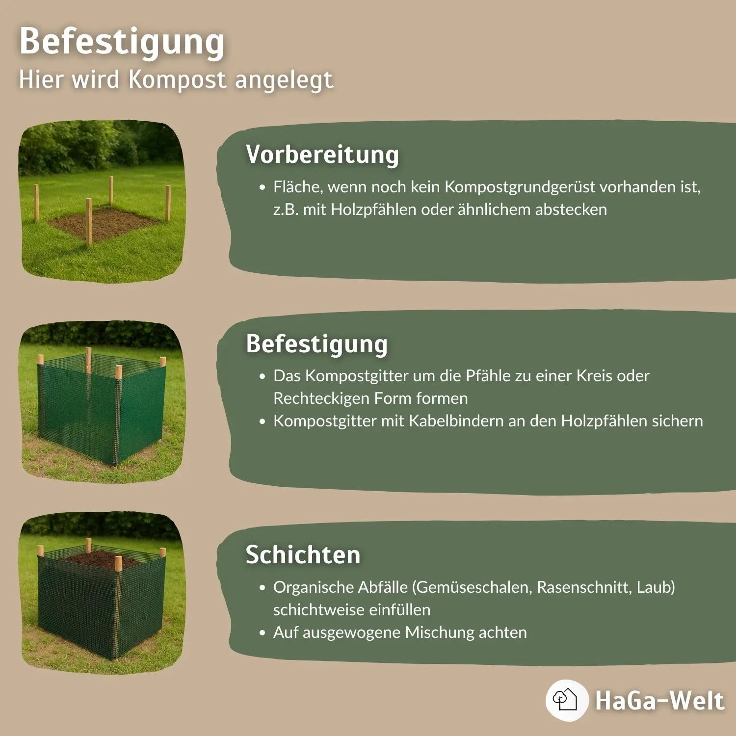 Kompostgitter – schnell und einfach Kompost anlegen