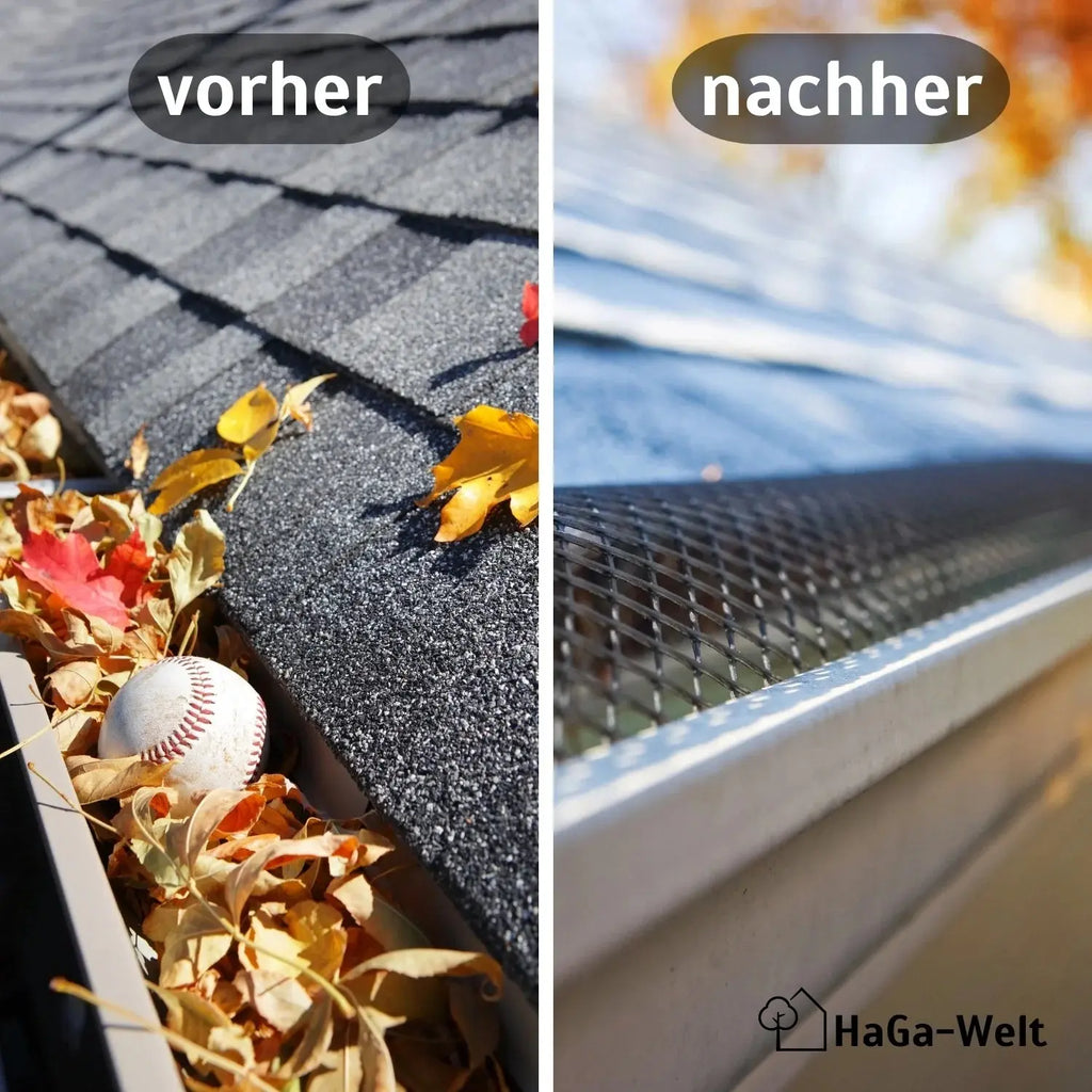 Dachrinnen Laubschutz – mit diesem Laubschutzgitter bleibt die Dachrinne sauber