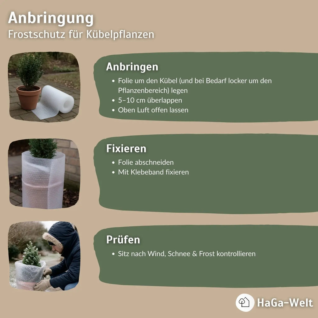 Luftpolsterfolie 1,2 m Breite 2-lagig – Vielseitiger Schutz für Pflanzen und empfindliche Gegenstände