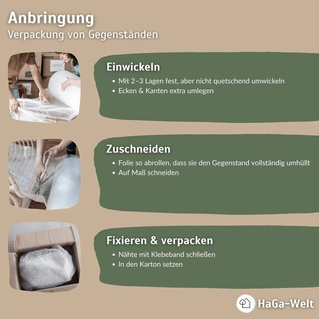 Luftpolsterfolie 1,2 m Breite 2-lagig – Vielseitiger Schutz für Pflanzen und empfindliche Gegenstände