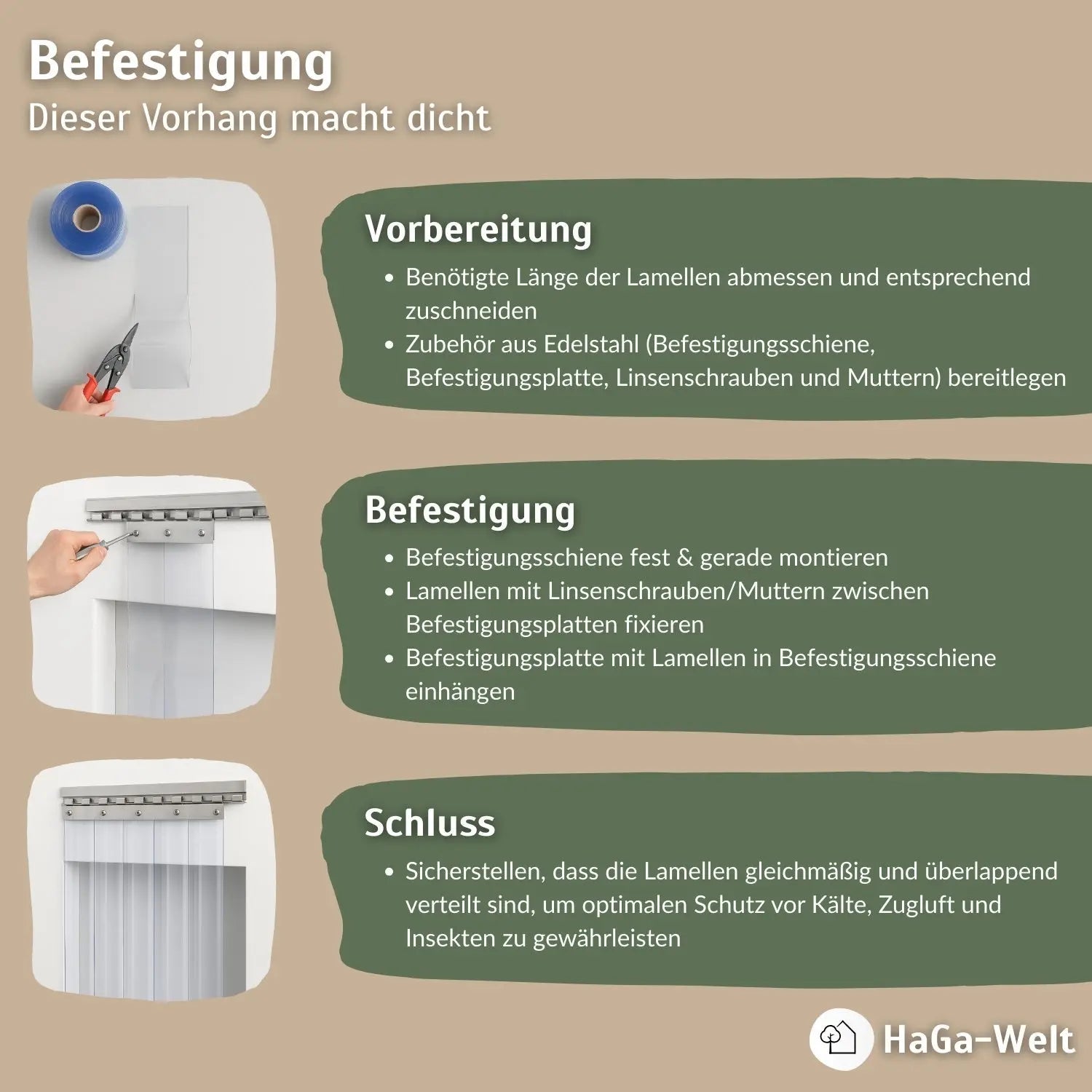 PVC-Streifen für Lamellenvorhang, Meterware – perfekte Lamellen für den Vorhang