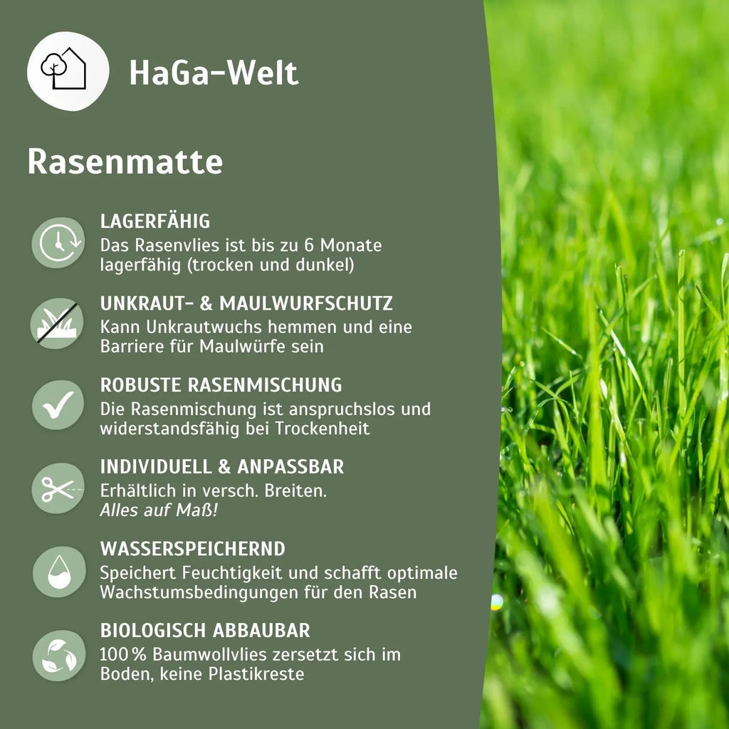 Rasenmatte – schneller Weg zu schönem Rasen