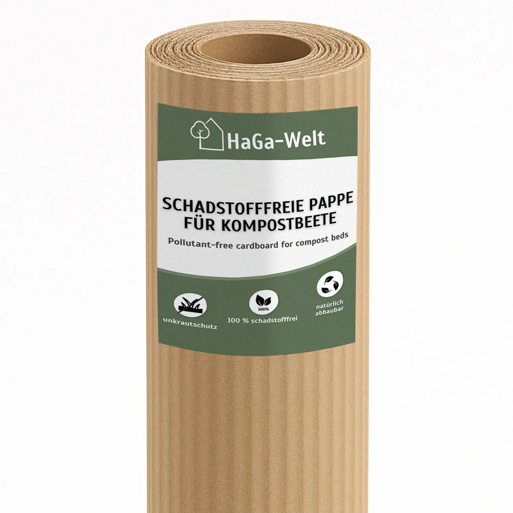 Schadstofffreie Pappe für Kompostbeete – 100 % kompostierbar, kein Unkraut mehr entfernen
