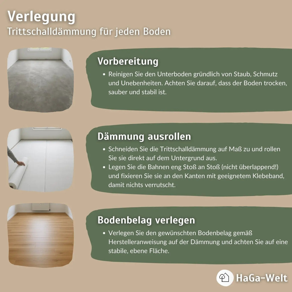 Trittschalldämmung aus PE-Schaum – ideale Dämmung für Fußböden
