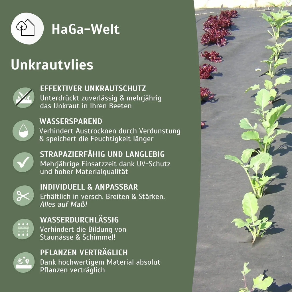 Gartenvlies 50 g/m² – Unkrautschutz für Ihr Gemüsebeet