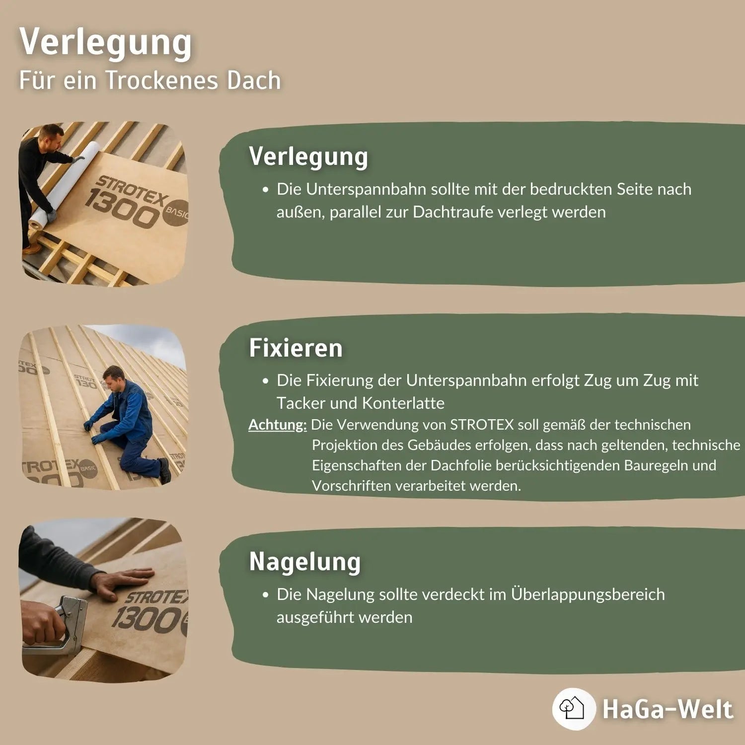 Dachfolie mit oder ohne Aluminium-Beschichtung
