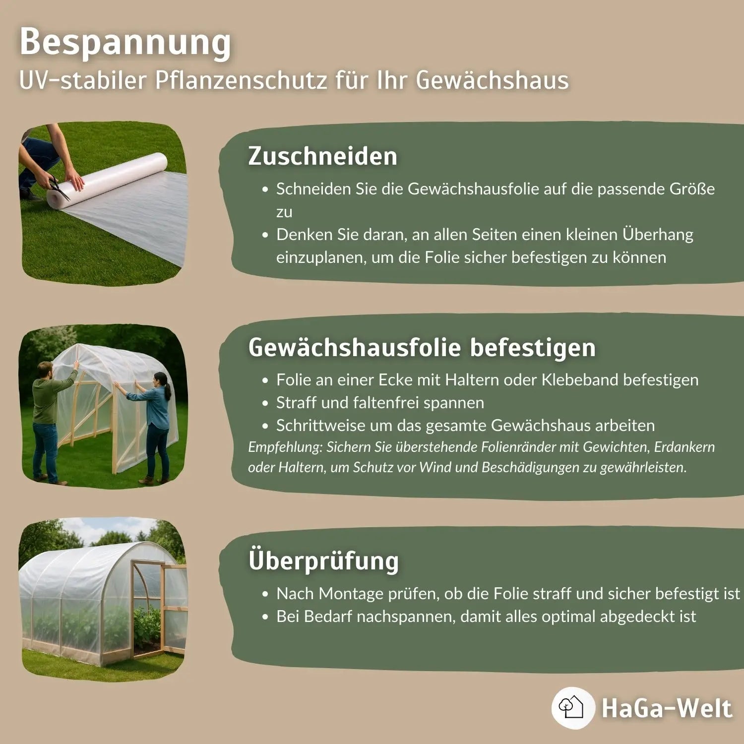 UV4 Gewächshausfolie – perfekt für Ihren Folientunnel