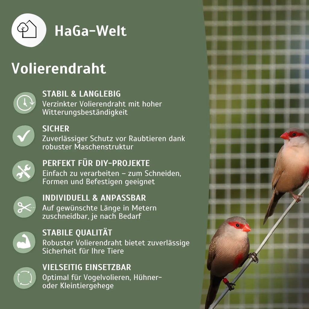 Volierendraht – Stabiler Draht für Ihre Voliere
